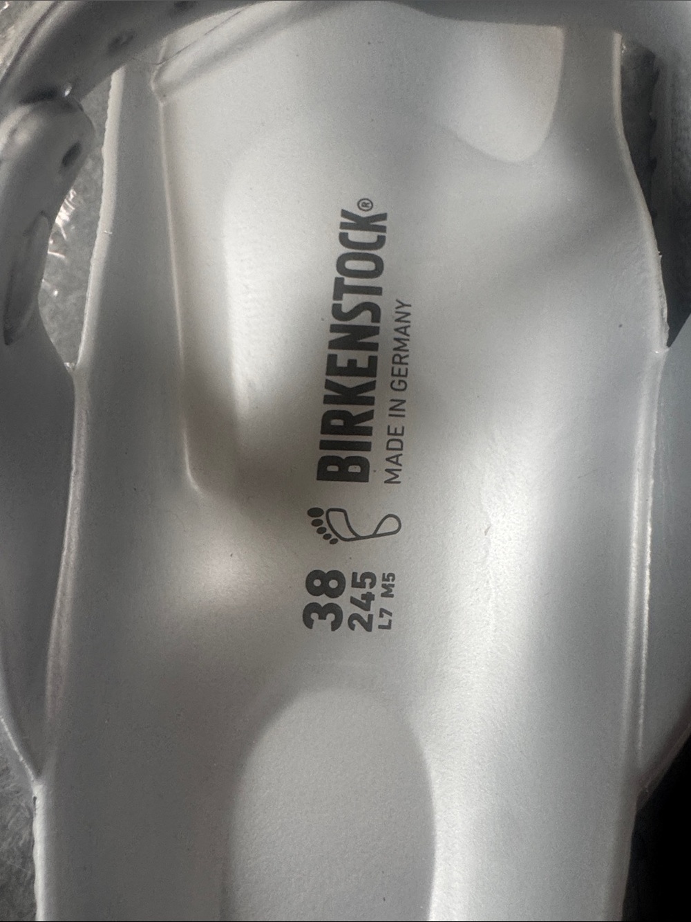 Birkenstock Gizeh EVA Thong Sandals in Silver - Picture 2 of 12